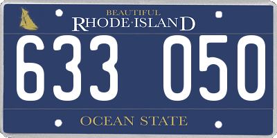 RI license plate 633050