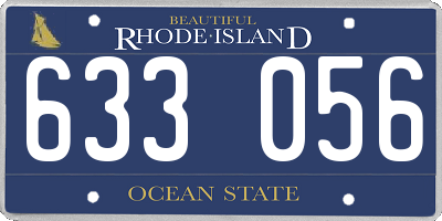 RI license plate 633056