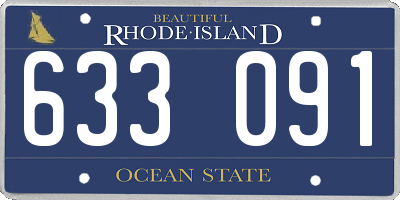 RI license plate 633091