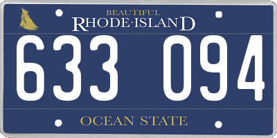 RI license plate 633094