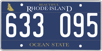 RI license plate 633095