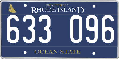 RI license plate 633096