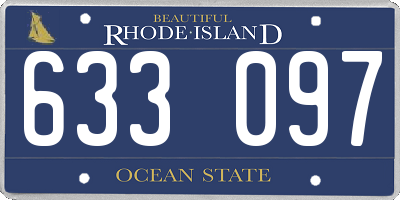 RI license plate 633097