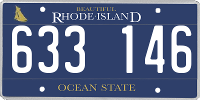 RI license plate 633146