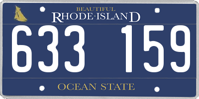 RI license plate 633159