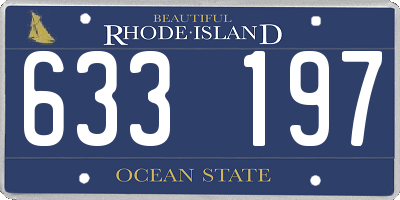 RI license plate 633197