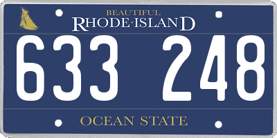 RI license plate 633248
