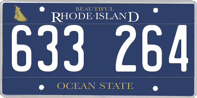 RI license plate 633264