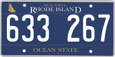RI license plate 633267