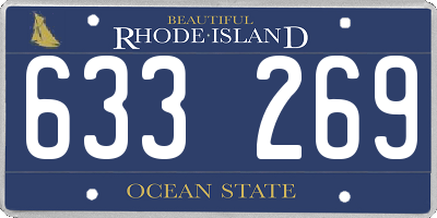 RI license plate 633269