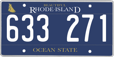 RI license plate 633271