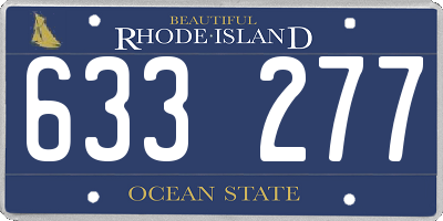 RI license plate 633277