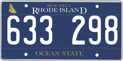 RI license plate 633298