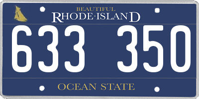 RI license plate 633350