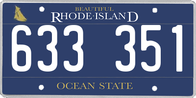 RI license plate 633351