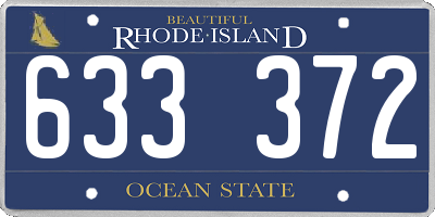 RI license plate 633372