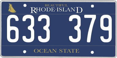 RI license plate 633379