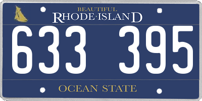 RI license plate 633395