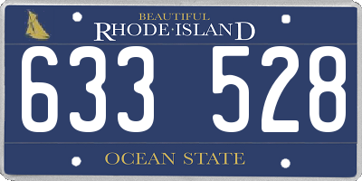 RI license plate 633528