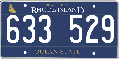 RI license plate 633529