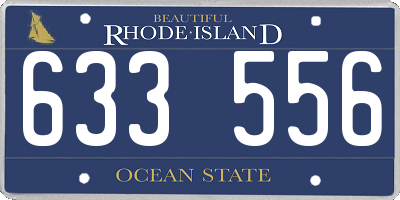 RI license plate 633556