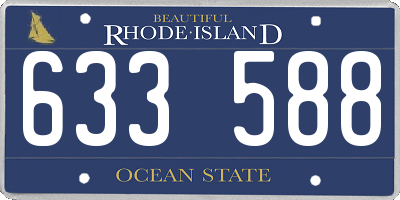 RI license plate 633588