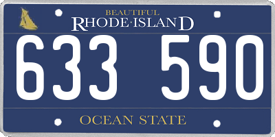 RI license plate 633590