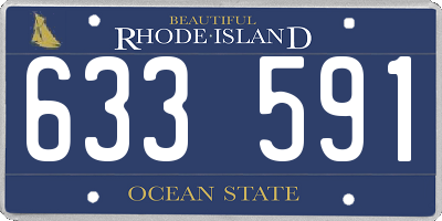 RI license plate 633591