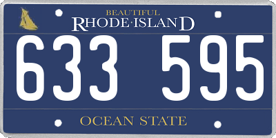 RI license plate 633595