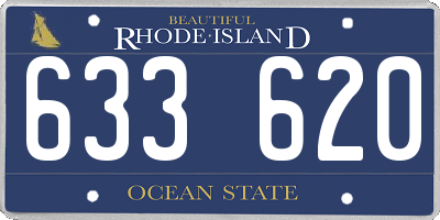 RI license plate 633620
