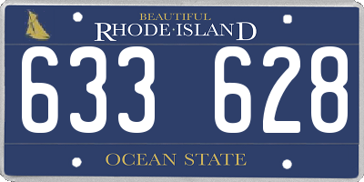 RI license plate 633628