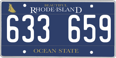 RI license plate 633659