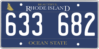 RI license plate 633682