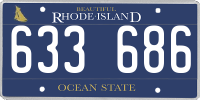 RI license plate 633686