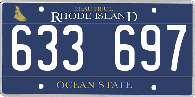 RI license plate 633697