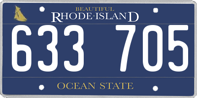 RI license plate 633705