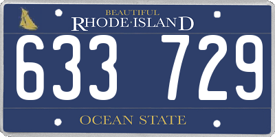 RI license plate 633729