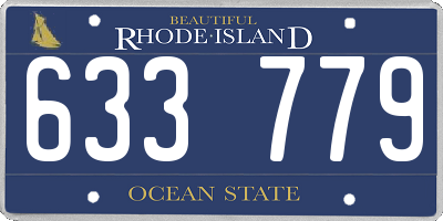 RI license plate 633779