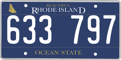 RI license plate 633797