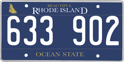 RI license plate 633902