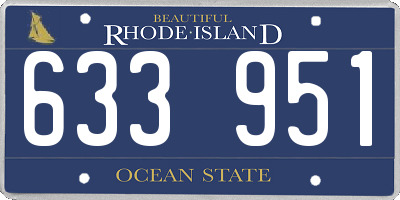 RI license plate 633951
