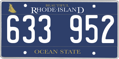 RI license plate 633952