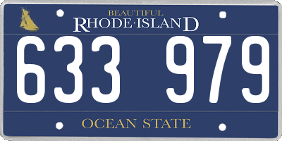 RI license plate 633979