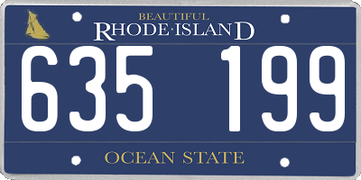 RI license plate 635199