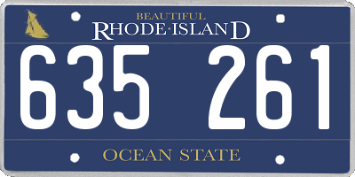 RI license plate 635261