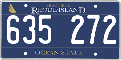 RI license plate 635272
