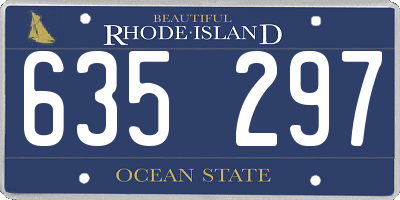 RI license plate 635297
