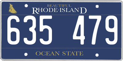 RI license plate 635479