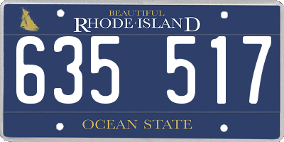 RI license plate 635517