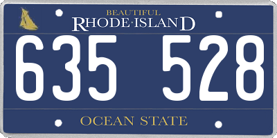 RI license plate 635528